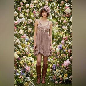 Free People dusty rose dress